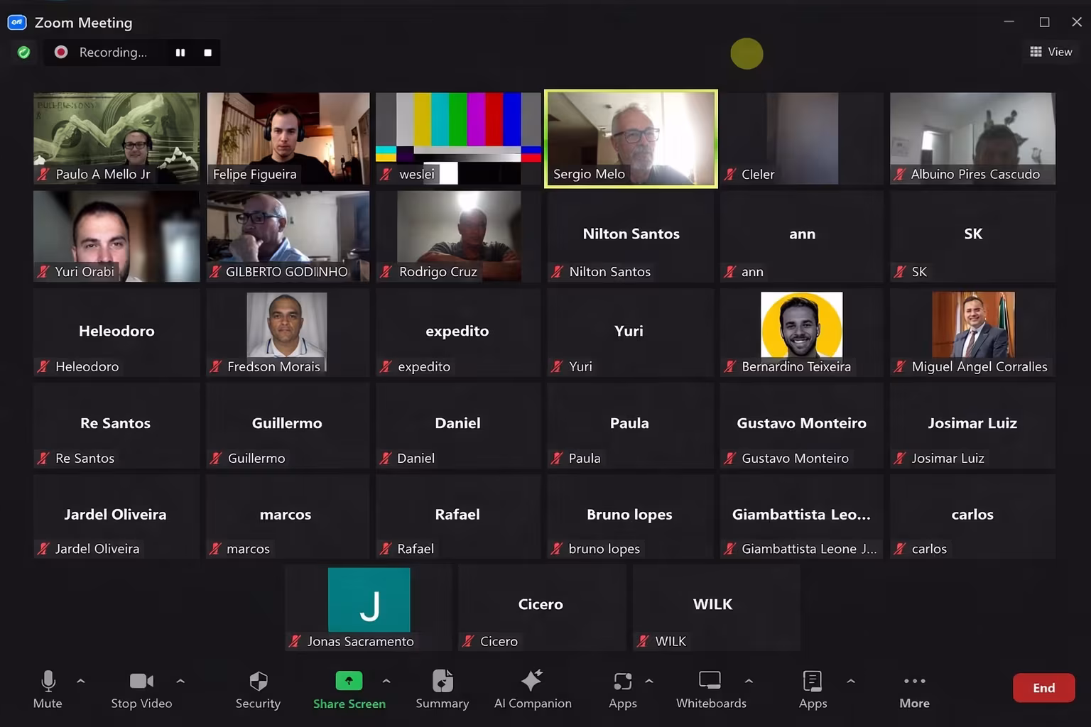 Encontro ao vivo com a comunidade